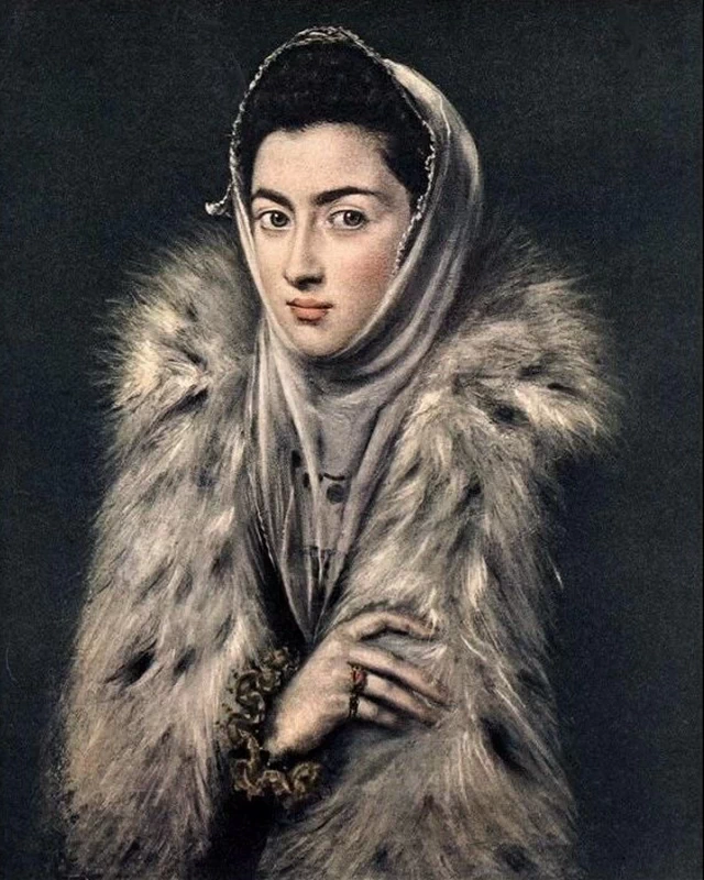 Signora con pelliccia - 1577